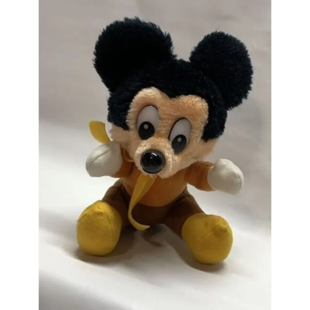 Vintage Walt Disney Mickey's Christmas Carol‎ Mickey Mouse Plush Stuffed Animal